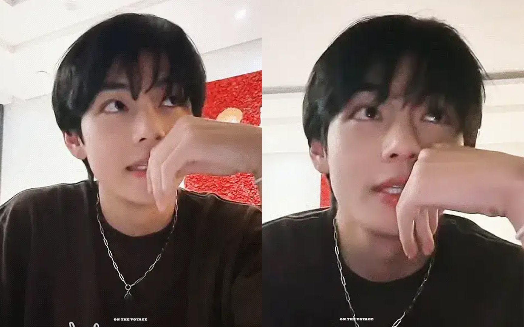 BTS' V returns to rocking black hair and has an adorable video chat session with fans | allkpop